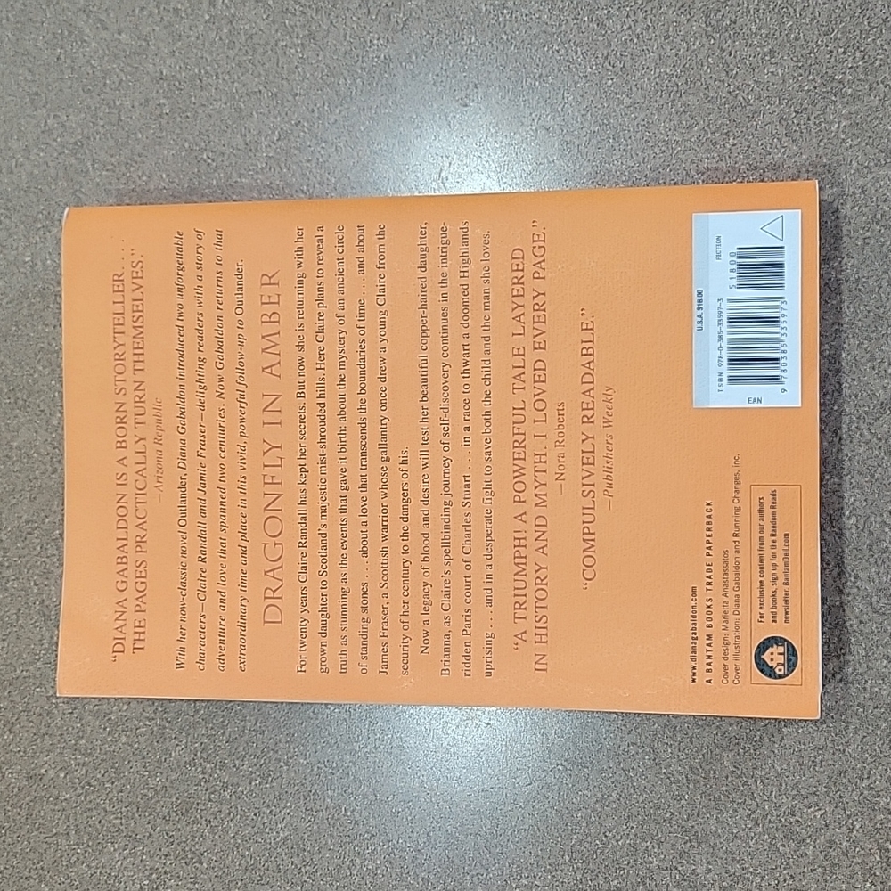 Outlander's Dragonfly in Amber Book!!! - Picture 2 of 8